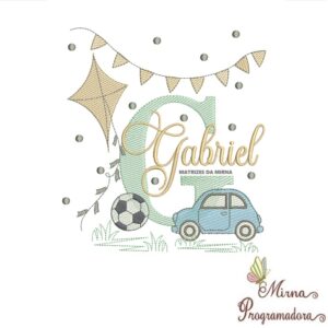 Matriz de Bordado Nome Gabriel