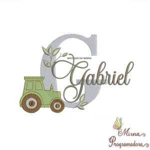 Matriz de Bordado Nome Gabriel