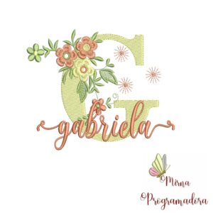 Matriz de Bordado - Nome Gabriela
