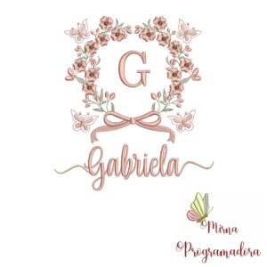 Matriz de Bordado Nome Gabriela