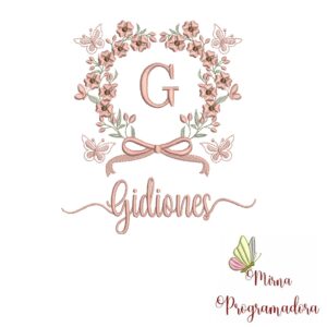 Matriz de Bordado Nome Gidiones