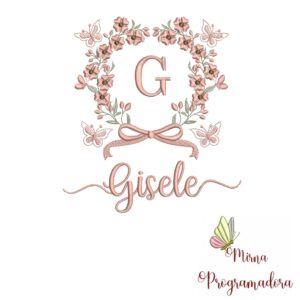 Matriz de Bordado Nome Gisele