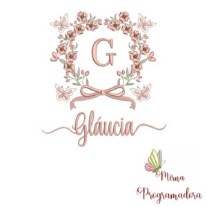 Matriz de Bordado Nome Gláucia