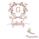 Matriz de Bordado Nome Gabrielly