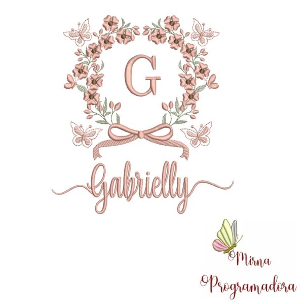 Matriz de Bordado Nome Gabrielly