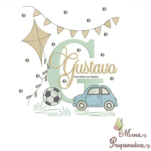 Matriz de Bordado Nome Gustavo
