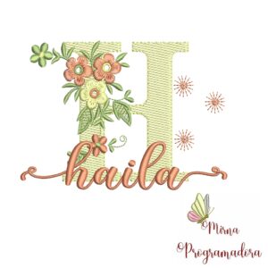Matriz de Bordado - Nome Haila