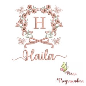 Matriz de Bordado Nome Haila