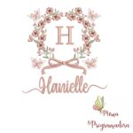 Matriz de Bordado Nome Hanielle
