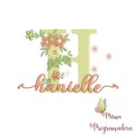 Matriz de Bordado - Nome Hanielle