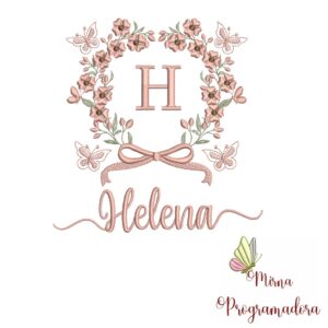 Matriz de Bordado Nome Helena