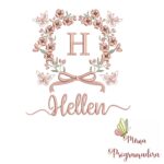 Matriz de Bordado Nome Hellen