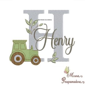 Matriz de Bordado Nome Henry