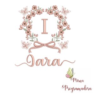 Matriz de Bordado Nome Iara