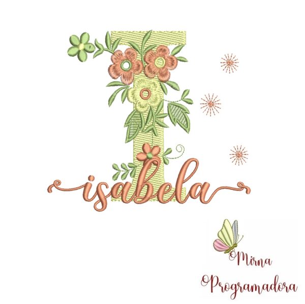 Matriz de Bordado - Nome Isabela