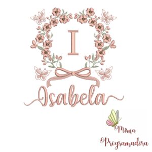Matriz de Bordado Nome Isabela