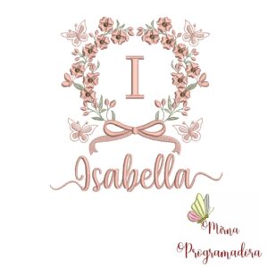 Matriz de Bordado Nome Isabella