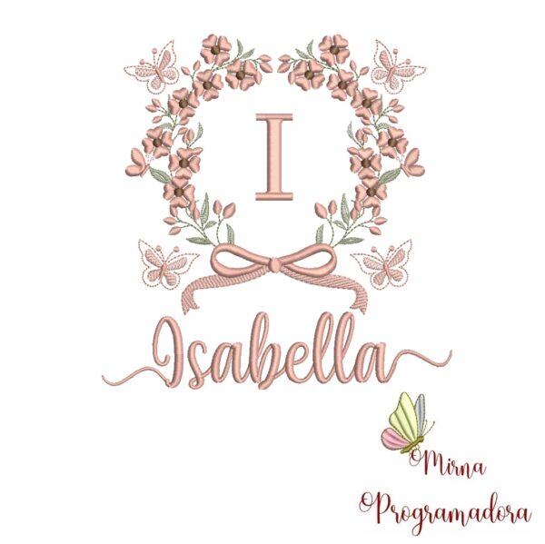 Matriz de Bordado Nome Isabella