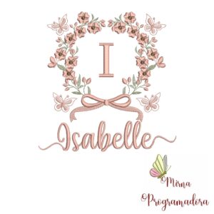 Matriz de Bordado Nome Isabelle