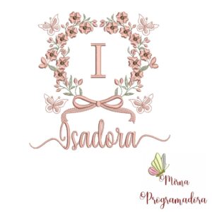 Matriz de Bordado Nome Isadora