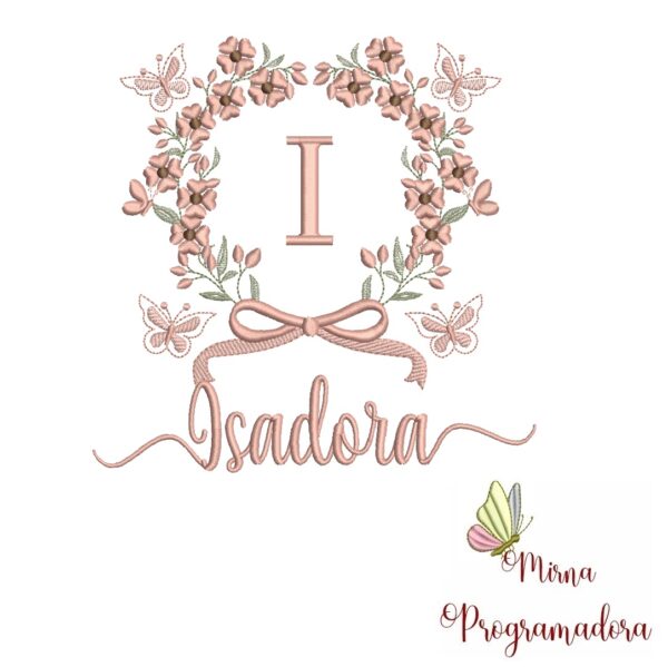 Matriz de Bordado Nome Isadora