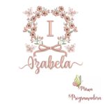 Matriz de Bordado Nome Izabela