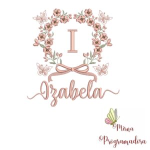 Matriz de Bordado Nome Izabela