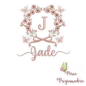 Matriz de Bordado Nome Jade