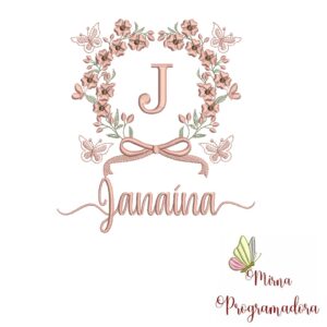 Matriz de Bordado Nome Janaína