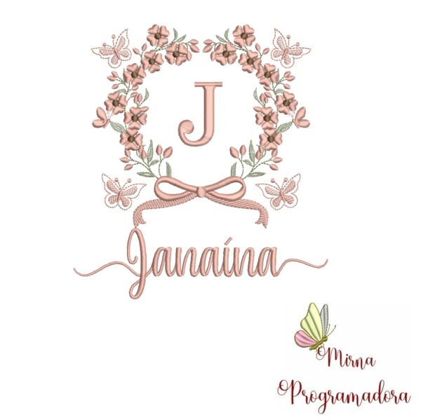 Matriz de Bordado Nome Janaína