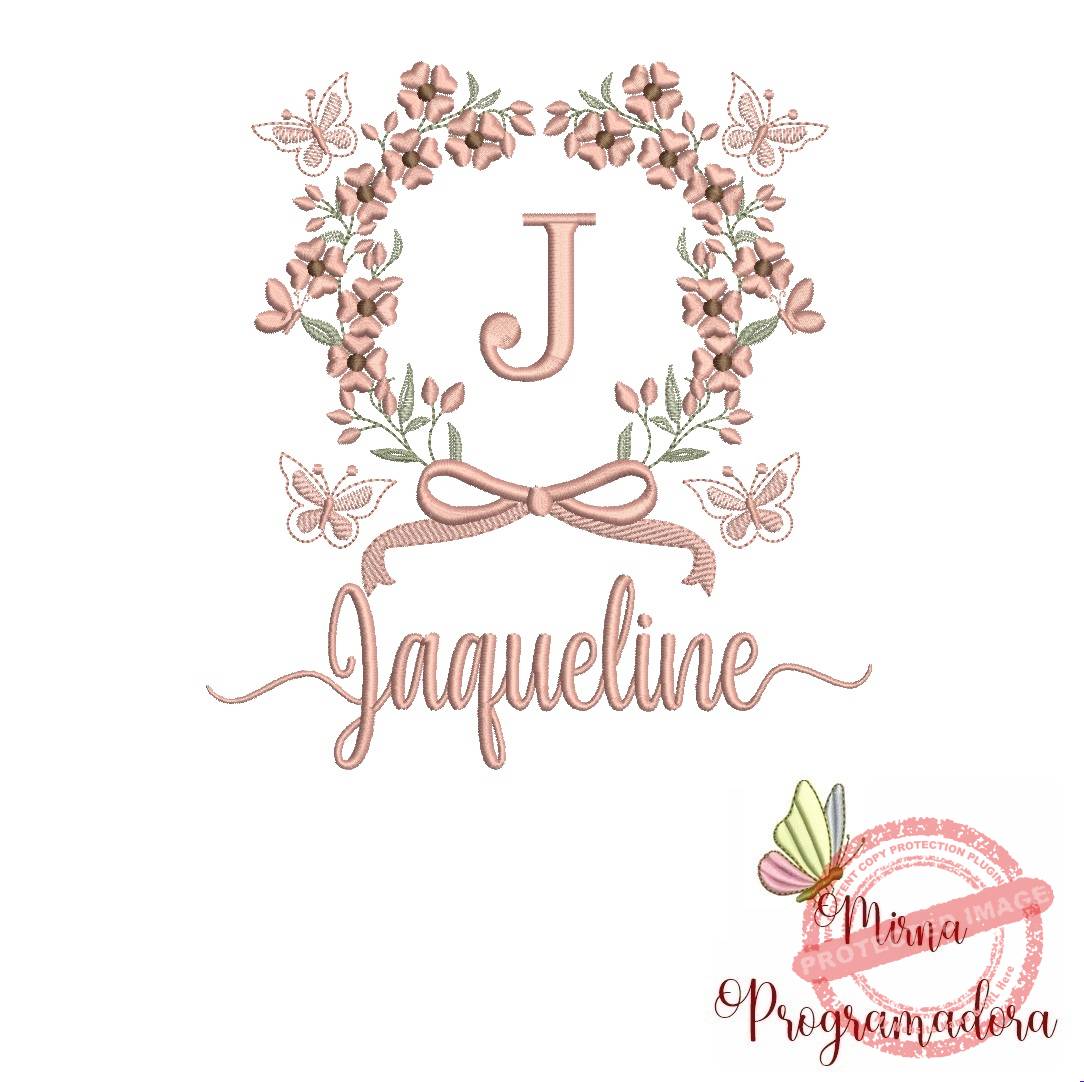 matriz de bordado jaqueline Matriz de Bordado Nome Jaqueline - Imagem 1