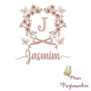Matriz de Bordado Nome Jasmim