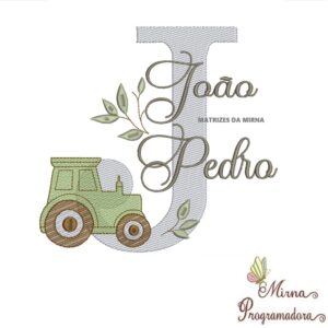 Matriz de Bordado Nome João Pedro
