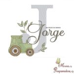 Matriz de Bordado Nome Jorge