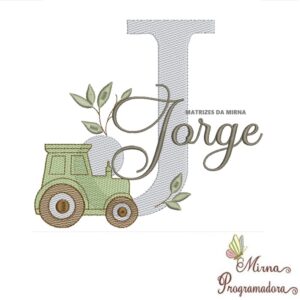 Matriz de Bordado Nome Jorge