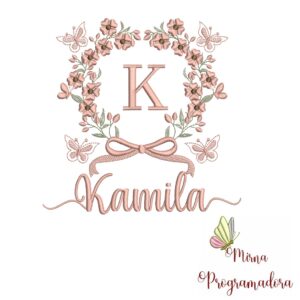 Matriz de Bordado Nome Kamila