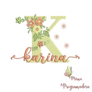 Matriz de Bordado - Nome Karina
