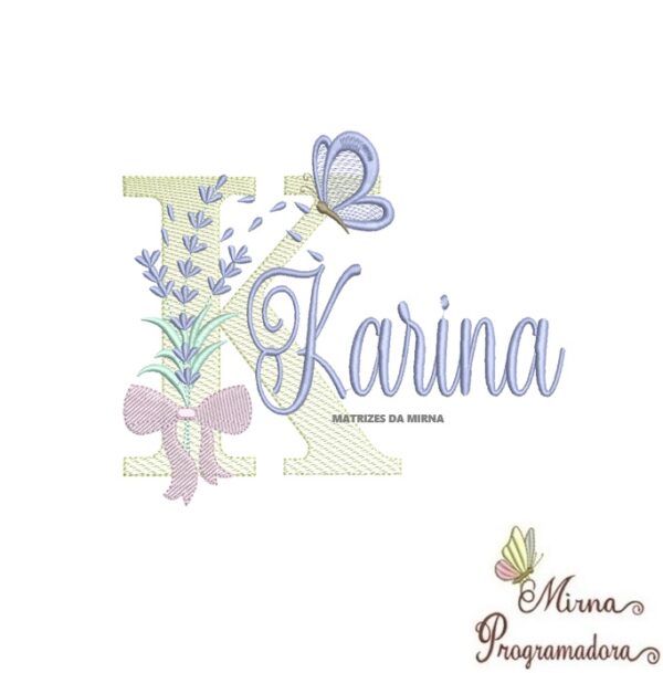 Matriz de Bordado - Nome Karina