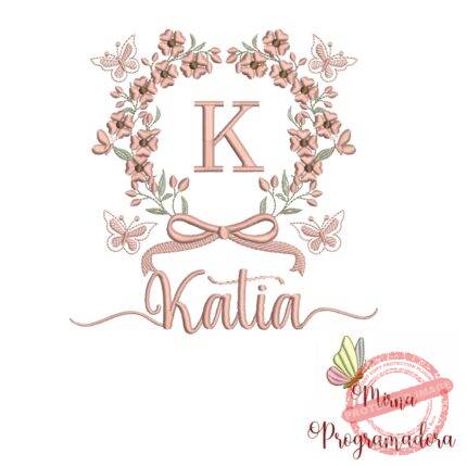 Matriz de Bordado Nome Katia