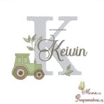 Matriz de Bordado Nome Keivin