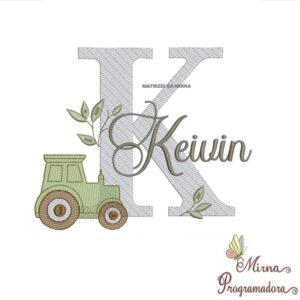 Matriz de Bordado Nome Keivin