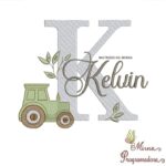 Matriz de Bordado Nome Kelvin