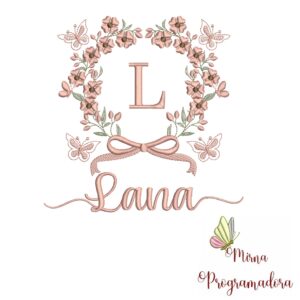 Matriz de Bordado Nome Lana