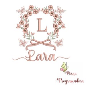 Matriz de Bordado Nome Lara