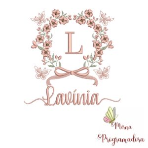 Matriz de Bordado Nome Lavínia