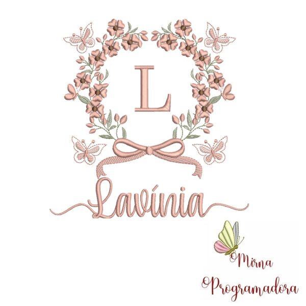 Matriz de Bordado Nome Lavínia