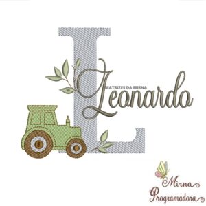 Matriz de Bordado Nome Leonardo