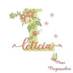 Matriz de Bordado - Nome Leticia