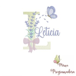 Matriz de Bordado - Nome Letícia
