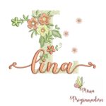 Matriz de Bordado - Nome Lina